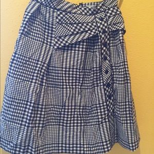 Odille navy plaid heavy cotton ..