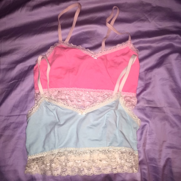 Set of two PINK bralettes