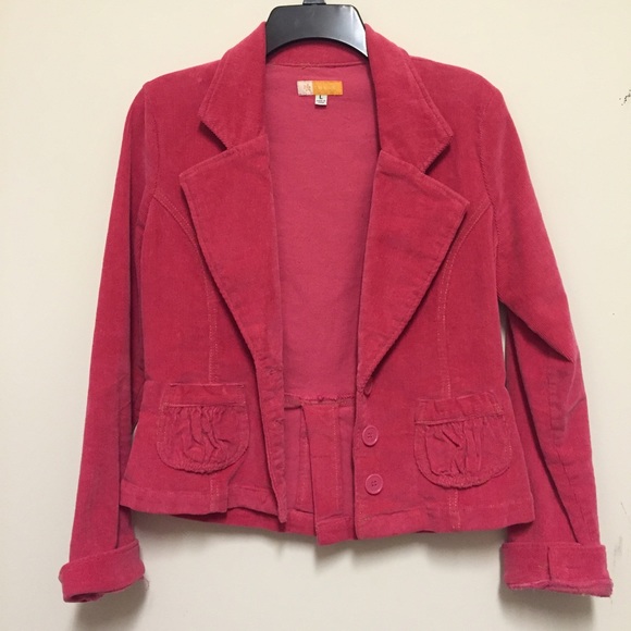 NWOT Corduroy Pink Tulle Blazer! - Picture 1 of 3
