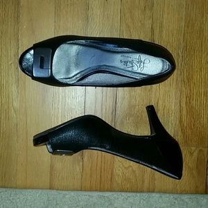 Two inch black heels