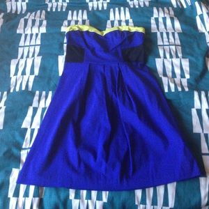 Color block mini dress