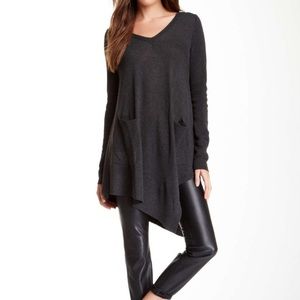 Asymmetrical tunic sweater