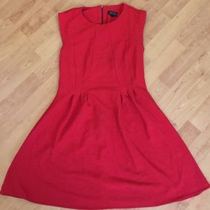 Red topshop skater dress size 6