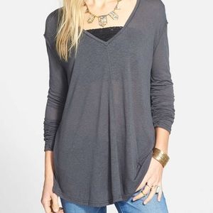 Asymmetrical hem top