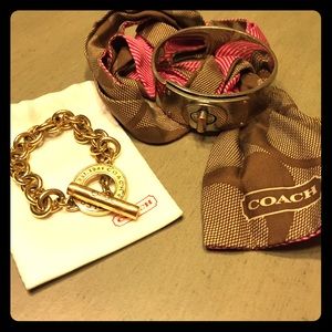 Coach bangles and scarf