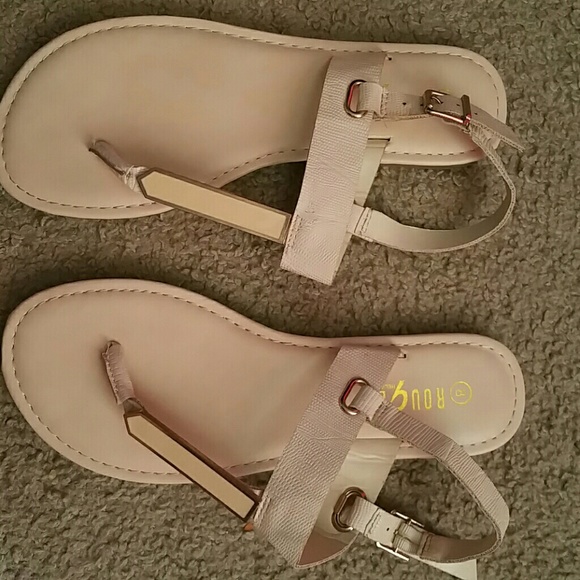 Creme sandals