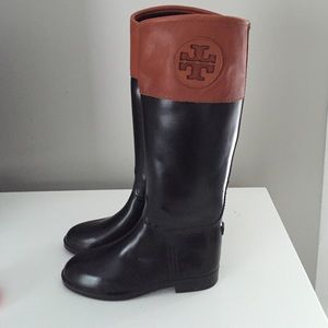 Tory Burch Classic Rain Boot, size 6
