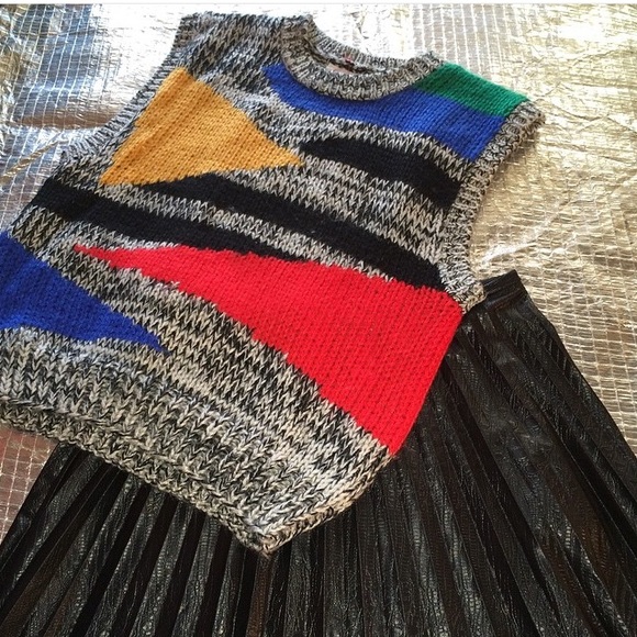 Retro Hand Knit Sweater Sz M - Picture 1 of 1