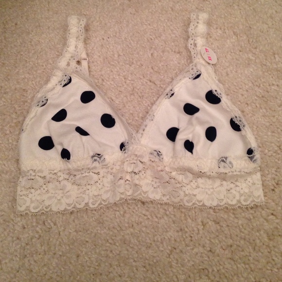 Pink Victorias Secret Lace Trim Bralette