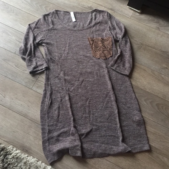 Pink Blush Maternity brown top