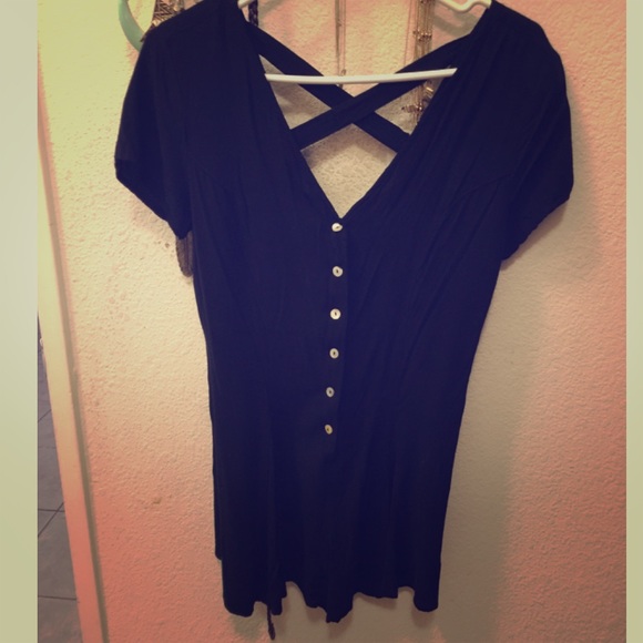 Forever 21 black romper.
