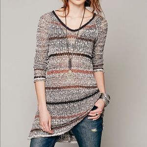 FP Life's A Beach Open Knit Tunic Sweater