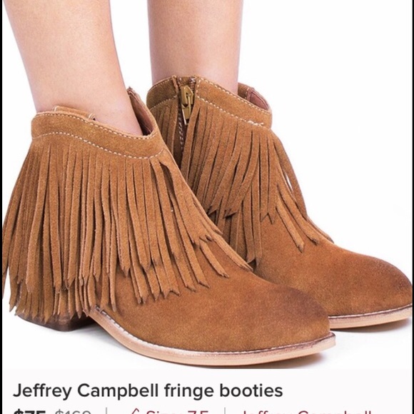 Jeffrey Campbell fringe booties