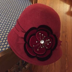 Cynthia Rowley Wool Cloche Hat one size
