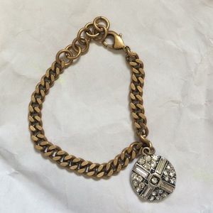 Lulu frost gold bracelet with charm