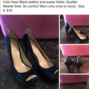Cole Haan Black Heels