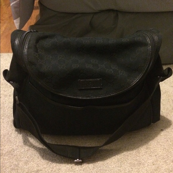 Original Gucci GG Canvas Diaper Bag