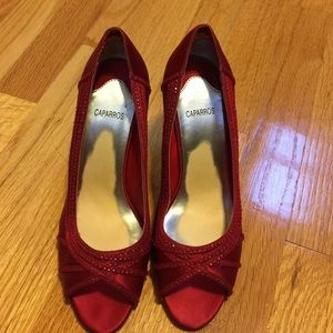 Red special occasion/evening shoes