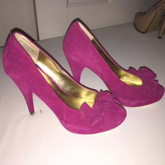Fuchsia Pumps from Express - Picture 1 of 2