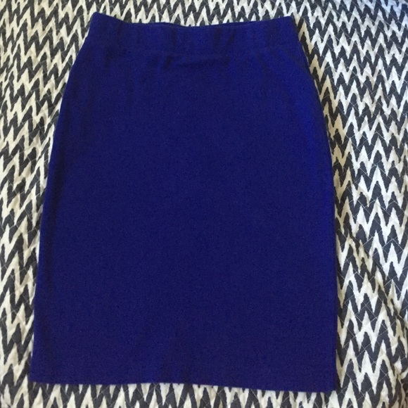 Royal blue pencil skirt