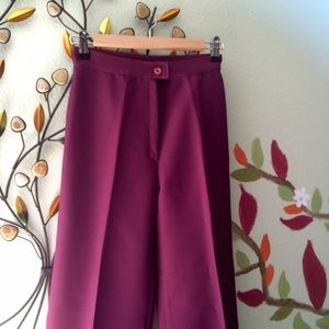 Vintage burgundy pants.