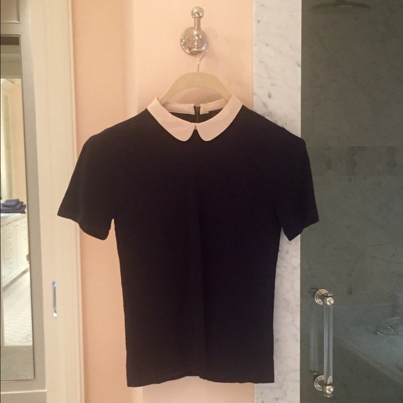 J. Crew silk-collared top