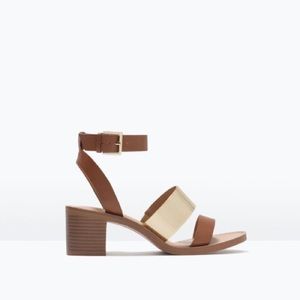 FINAL PRICE ❤️Tan Heel with Metallic Detail