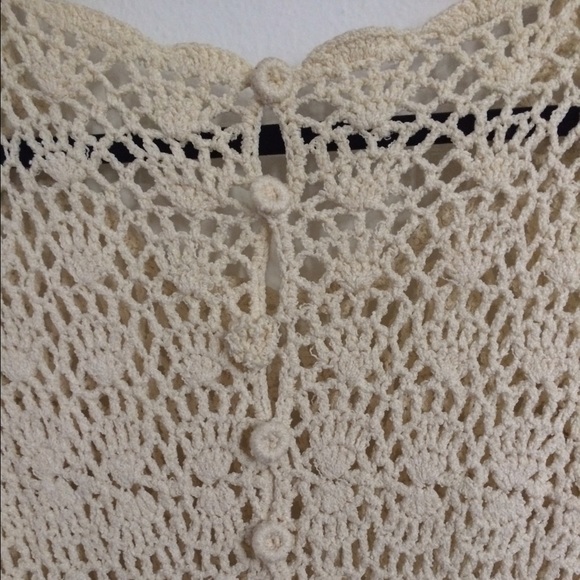 Mexican wedding crochet dress, bohemian chic. - Picture 3 of 4