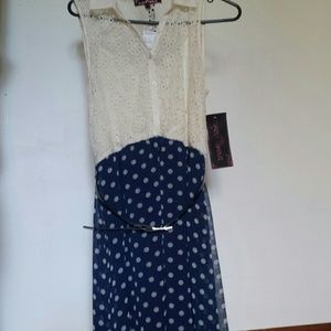 White and Blue dress