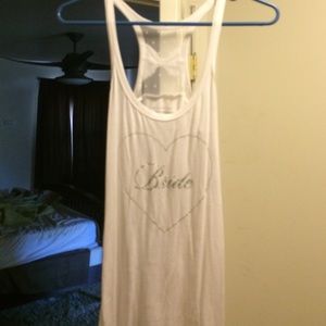 Bride tank top
