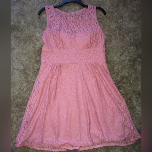 Pink baby doll dress