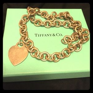 Tiffany & Co Silver Heart  Necklace Authentic