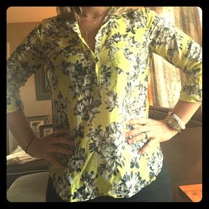 J crew 1/4 button blouse