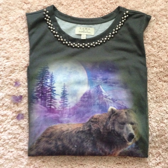 🌲Nature Themed Zara Muscle Tank🌲