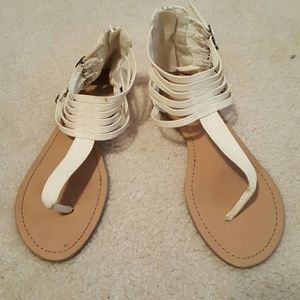 Sparkle white gladiators