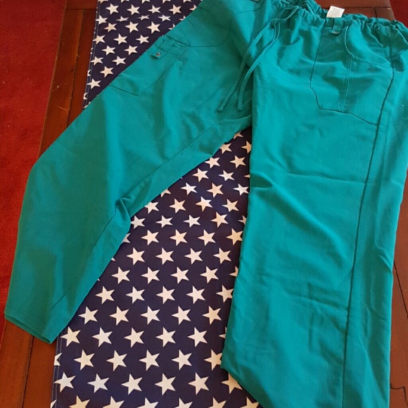 Teal Dickies Scrub Pants