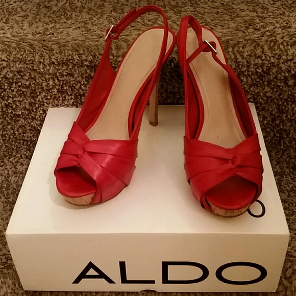 Red Aldo Heels