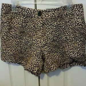 Animal print shorts