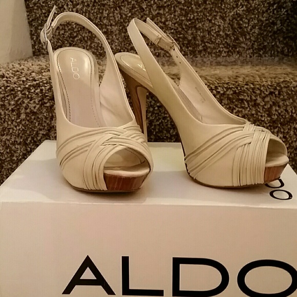 Cream Aldo Heels