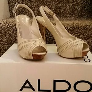 Cream Aldo Heels