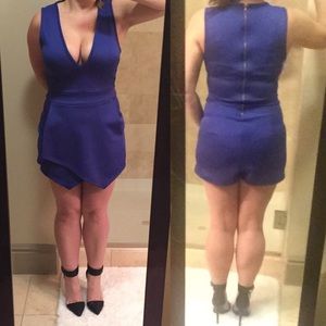 Super Sexy Deep V Neck Romper - M