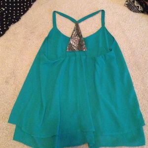 Teal tank top