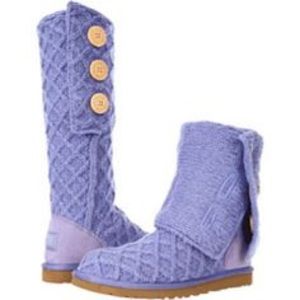 UGG Lattice Cardy Boots Periwinkle