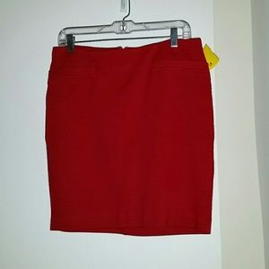 Red skirt