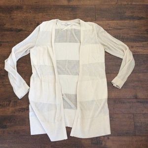 LOFT open sweater off-white