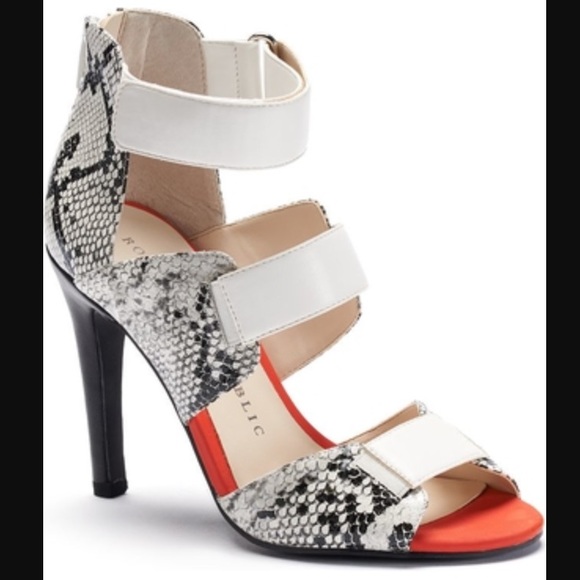 Rock & Republic Shoes - Rock and Republic Banded peep toe high heels.
