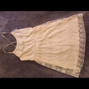 Cream Lace Dress