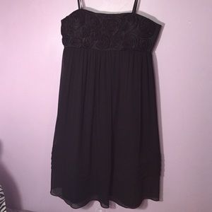 black flowy dress