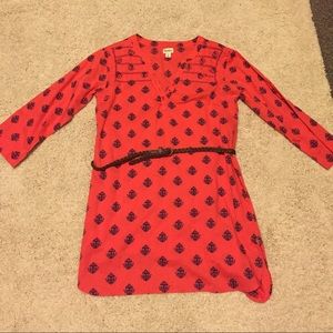 Orange and navy tunic