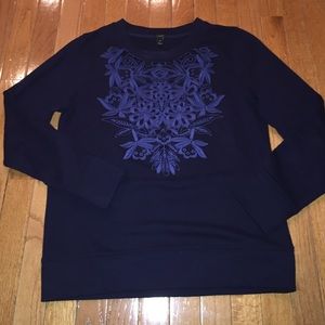 JCrew CutOut Floral Sweatshirt